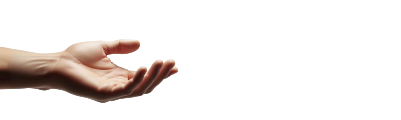 Human hand reaching out